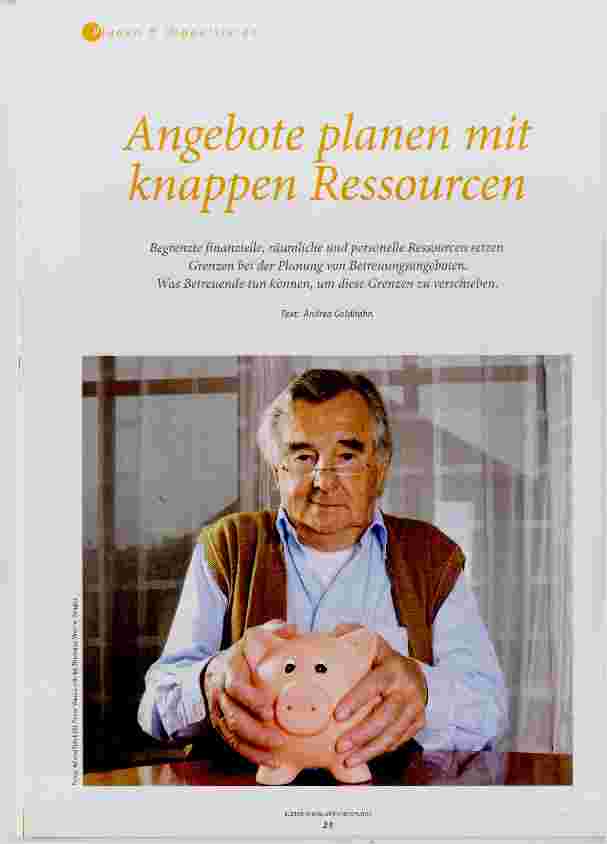 Vorschauseite 1: Angebote planen mit knappen Ressourcen