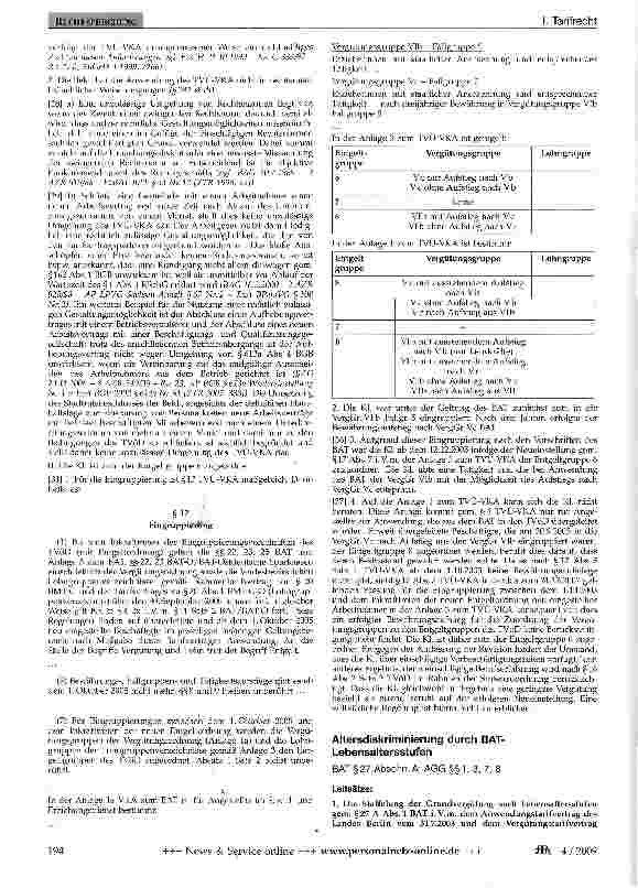 Vorschauseite 3: Anwendbarkeit des TVÜ-VKA; Unterbrechung des Arbeitsverhältnisses