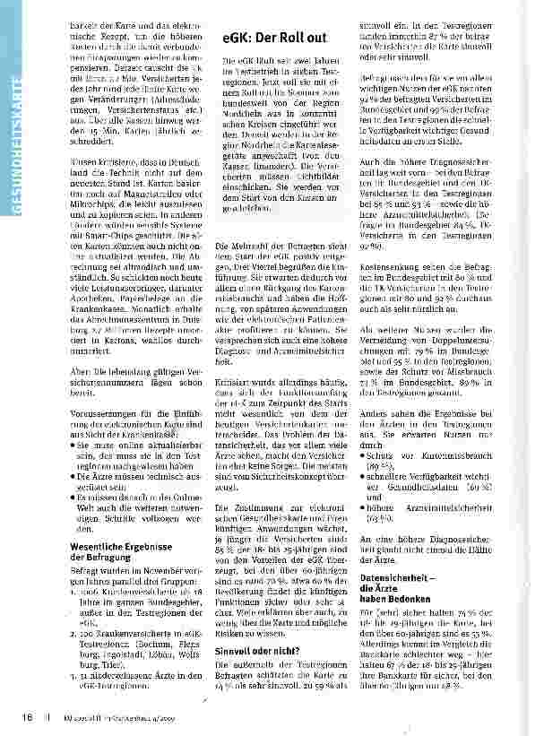 Vorschauseite 2: Branchenbarometer E-Health: Eitel Sonnenschein?