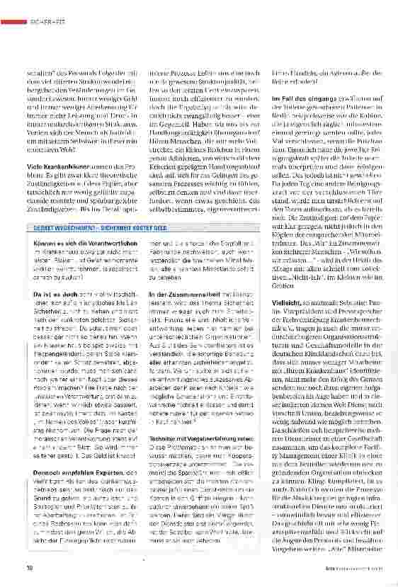Vorschauseite 3: SICHERHEIT auf dünnem ElS