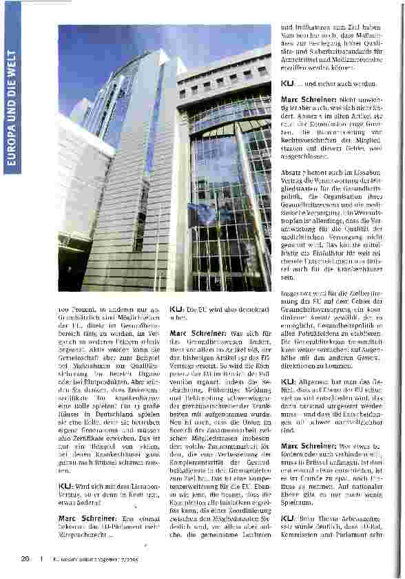 Vorschauseite 2: Die meisten Entscheidungen fallen in Brüssel