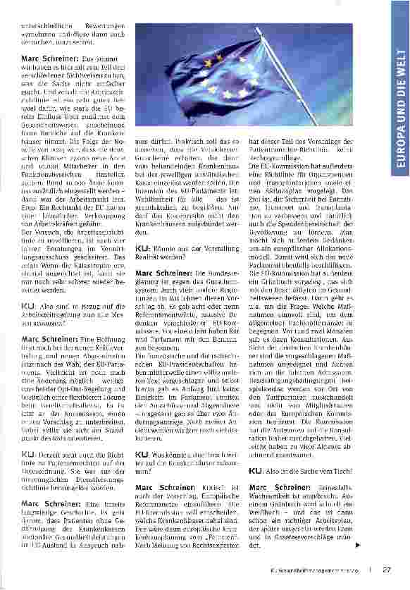 Vorschauseite 3: Die meisten Entscheidungen fallen in Brüssel
