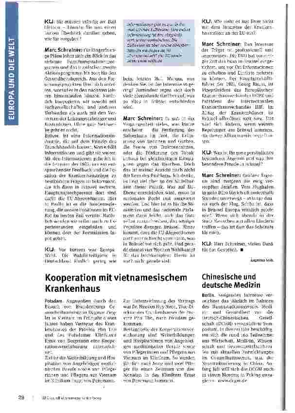 Vorschauseite 4: Die meisten Entscheidungen fallen in Brüssel