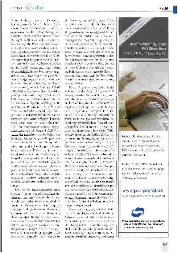 Vorschauseite 3: Delegationsfähigkeit intravenöser Injektionen an eine MTRA