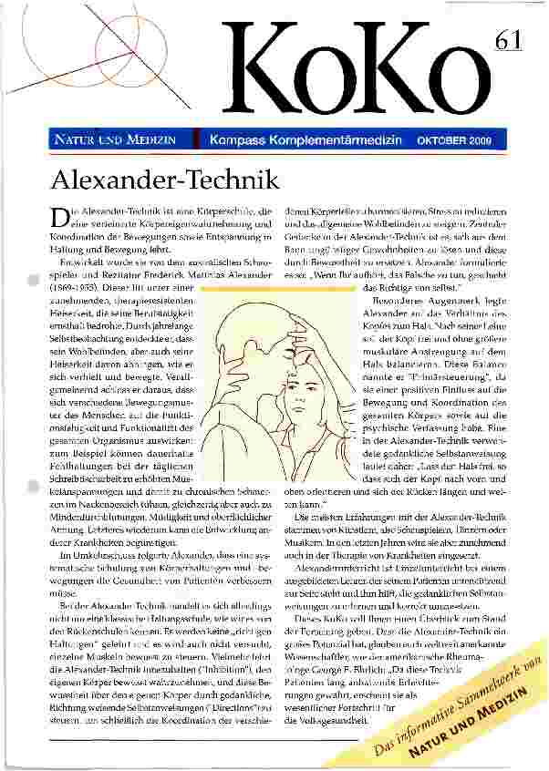 Vorschauseite 1: Alexander-Technik