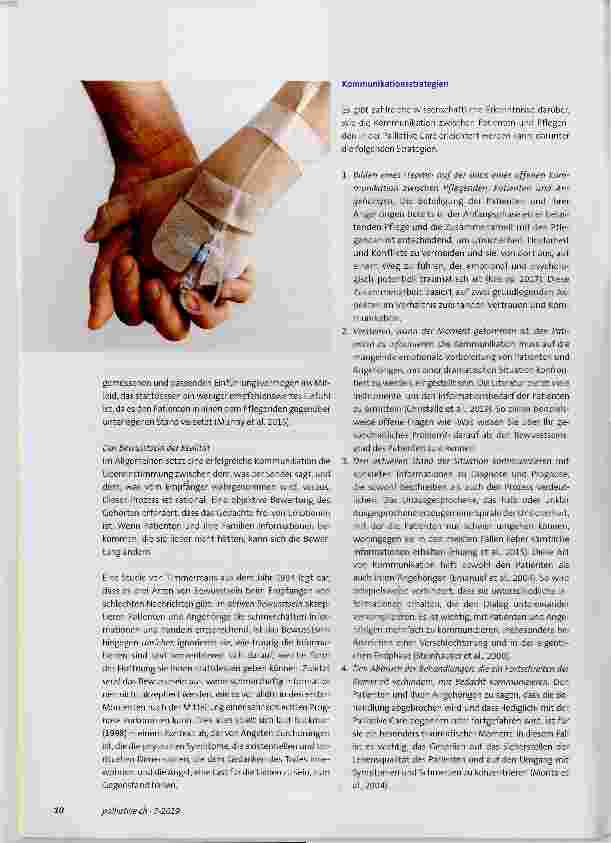 Vorschauseite 2: Die zwischenmenschliche Kommunikation in der Palliative Care