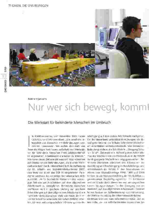 Vorschauseite 1: Nur wer sich bewegt, kommt auch voran