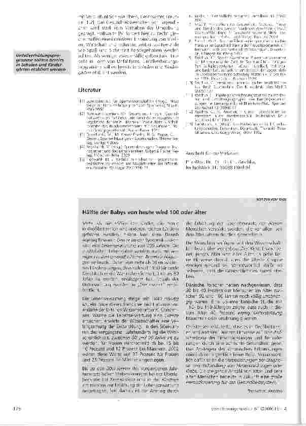 Vorschauseite 4: Sportunfallerhebung der Nicht-BG-Fälle einer chirurgischen Abteilung eines ehemaligen Kreiskrankenhauses über den Zeitraum von zwei Jahren