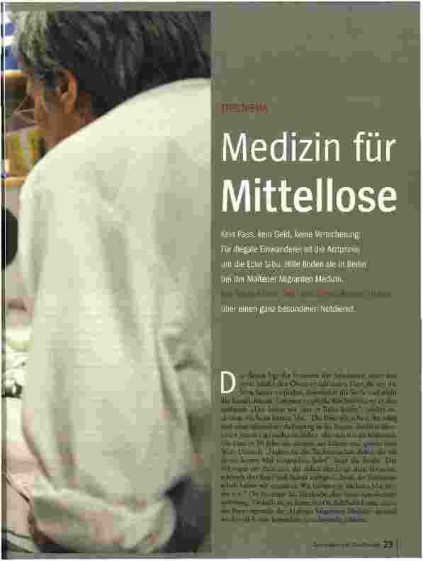 Vorschauseite 2: Medizin für Mittellose