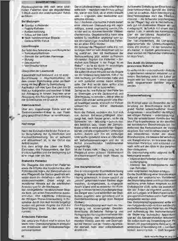 Vorschauseite 6: Bronchoskopie Vorbereitung, Untersuchungsablauf und Nachsorge