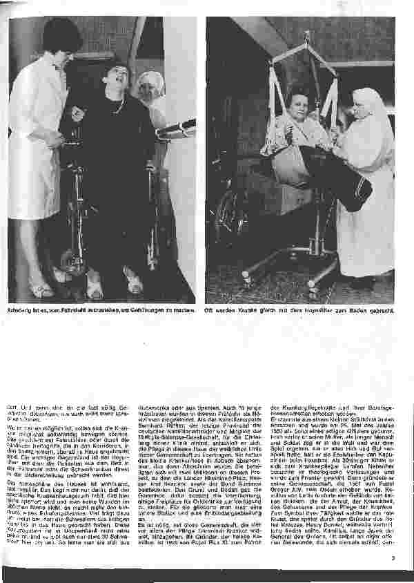 Vorschauseite 2: Die Klinik für Multiple Sklerose-Kranke in Ansbach im Westerwald und ihre Schwestern, die Töchter des heiligen Kamillus