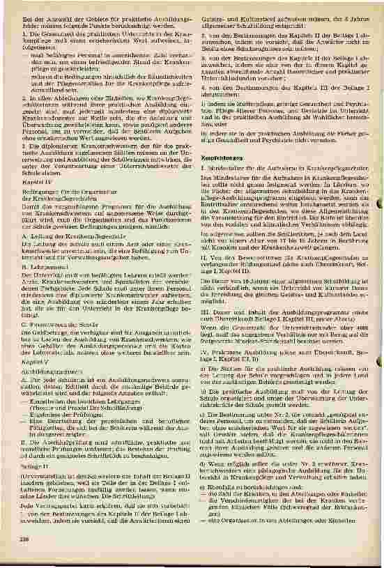 Vorschauseite 2: Auszug aus der europ. Übereinkunft über die Ausbildung der Krankenschwestern und Krankenpfleger vom Okt. 1967