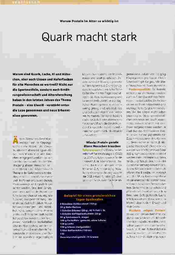 Vorschauseite 1: Quark macht stark