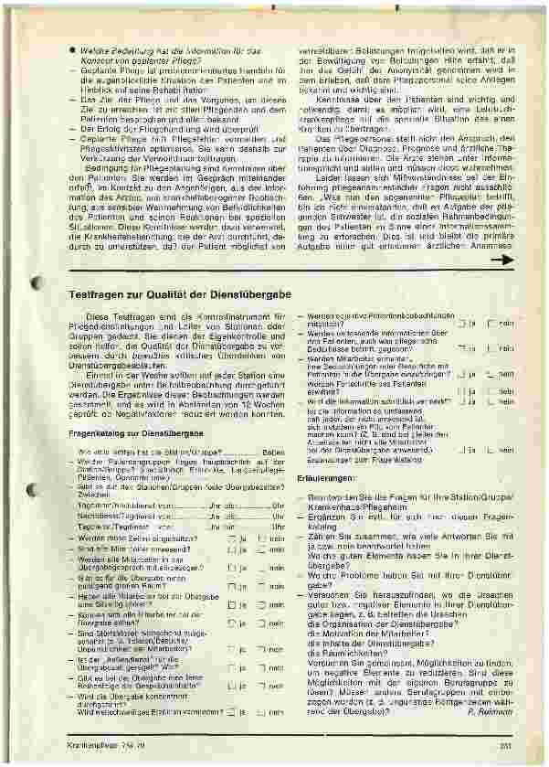 Vorschauseite 3: Information im Dienst des Kranken