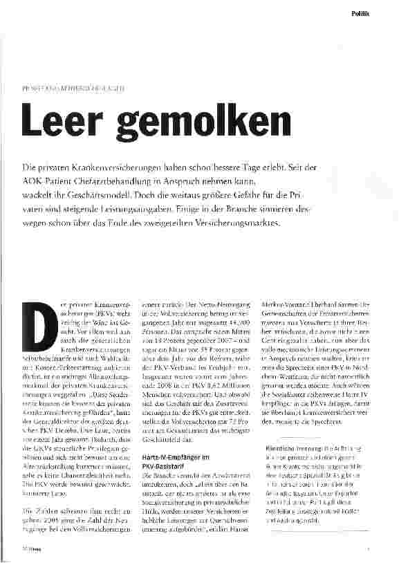 Vorschauseite 2: Leer gemolken