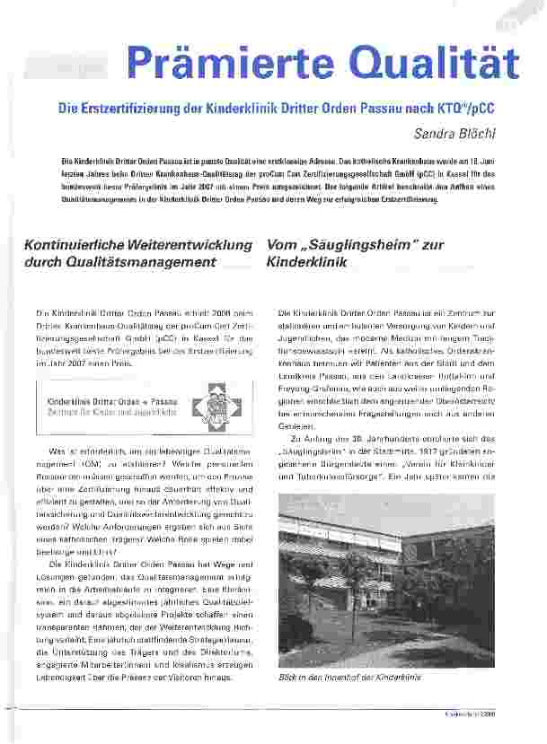 Vorschauseite 1: Prämierte Qualität
