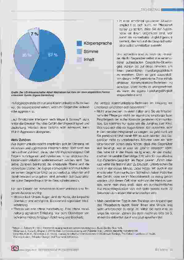 Vorschauseite 3: Gute Gesprächsqualität im Umgang mit aggressiven Patientinnen