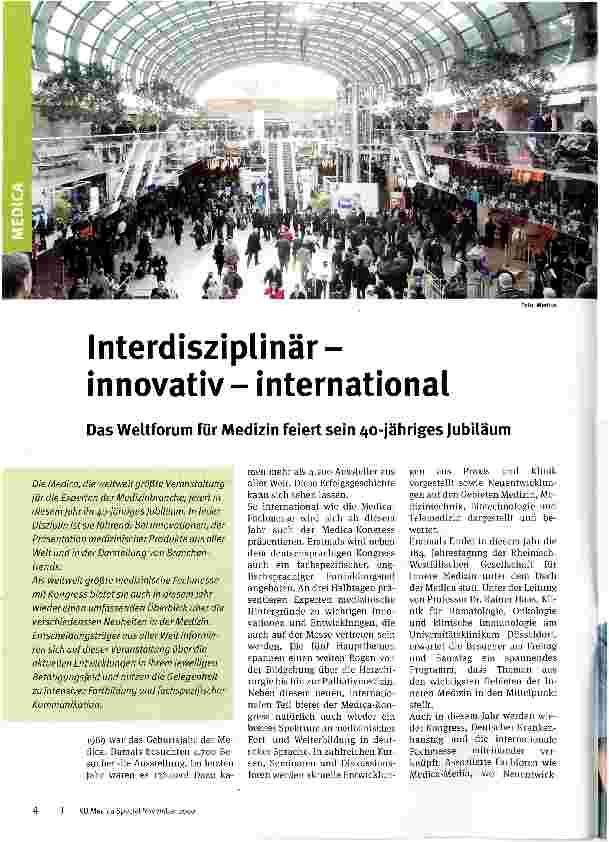 Vorschauseite 1: Interdisziplinär-innovativinternational