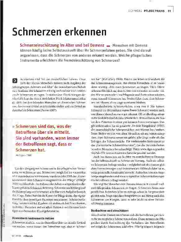 Vorschauseite 2: Schmerzen erkennen