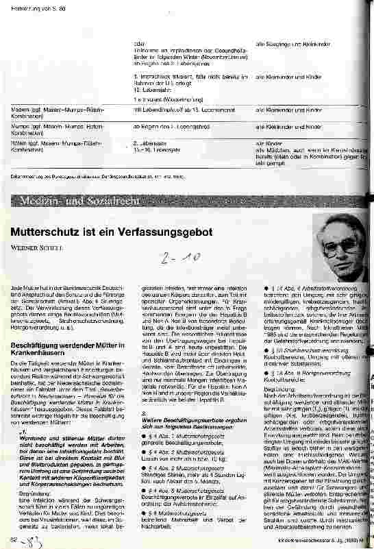 Vorschauseite 1: Mutterschutz ist ein Verfassungsgebot