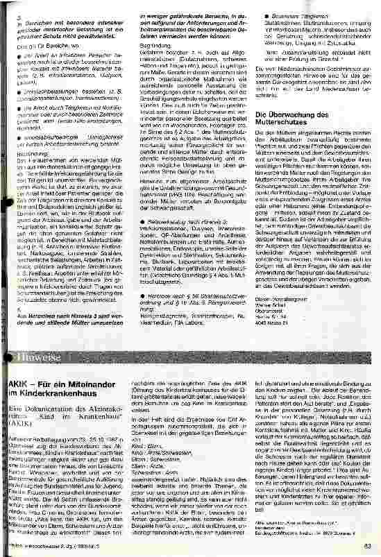Vorschauseite 2: Mutterschutz ist ein Verfassungsgebot