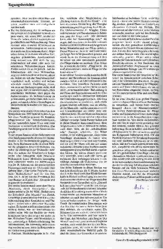 Vorschauseite 2: Krebs und Alternativmedizin 2. Internationales Symposium vom 23.-25. Februar 1989 in St. Gallen