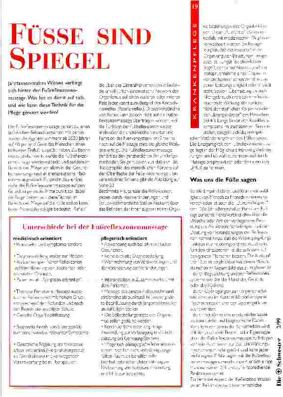 Vorschauseite 1: Füsse sind Spiegel