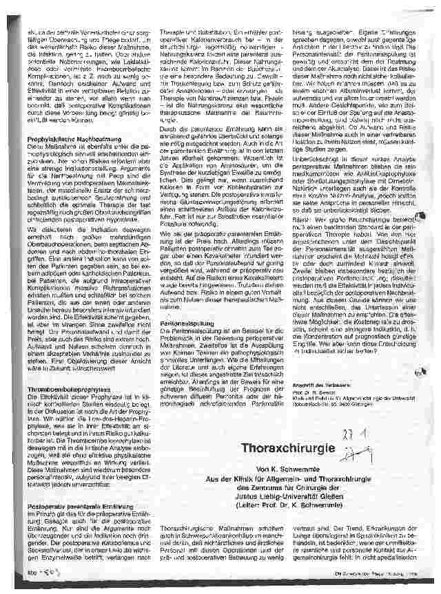 Vorschauseite 1: Thoraxchirurgie