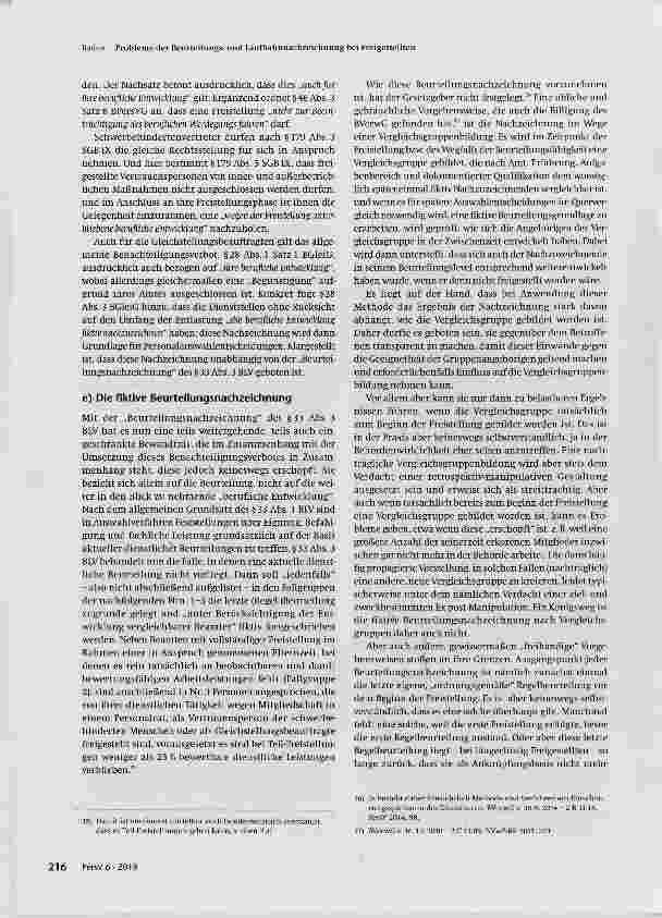 Vorschauseite 4: Probleme der Beurteilungsund Laufbahnnachzeichnung bei Freigestellten