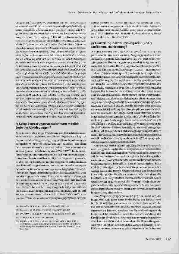 Vorschauseite 5: Probleme der Beurteilungsund Laufbahnnachzeichnung bei Freigestellten