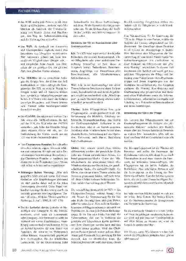 Vorschauseite 2: Themenzentrierte Interaktion in der Langzeitbetreuung