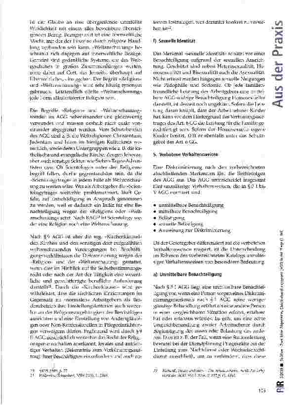 Vorschauseite 4: Zwei Jahre Allgemeines Gleichbehandlungsgesetz (AGG) in der Pflege (I. Teil)