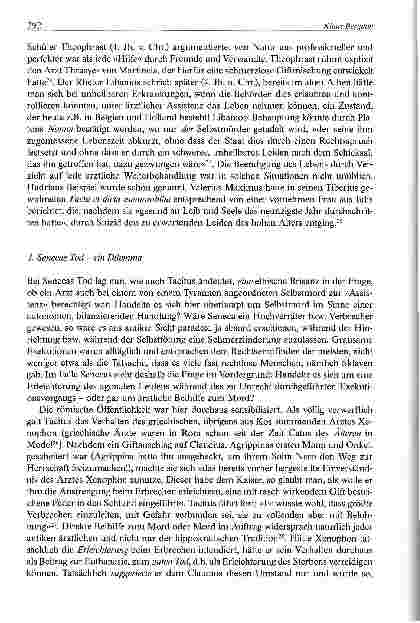 Vorschauseite 4: Ärzte, Literaten, Philosophen Selbstmord und assistierter Suizid in der frühen römischen Kaiserzeit