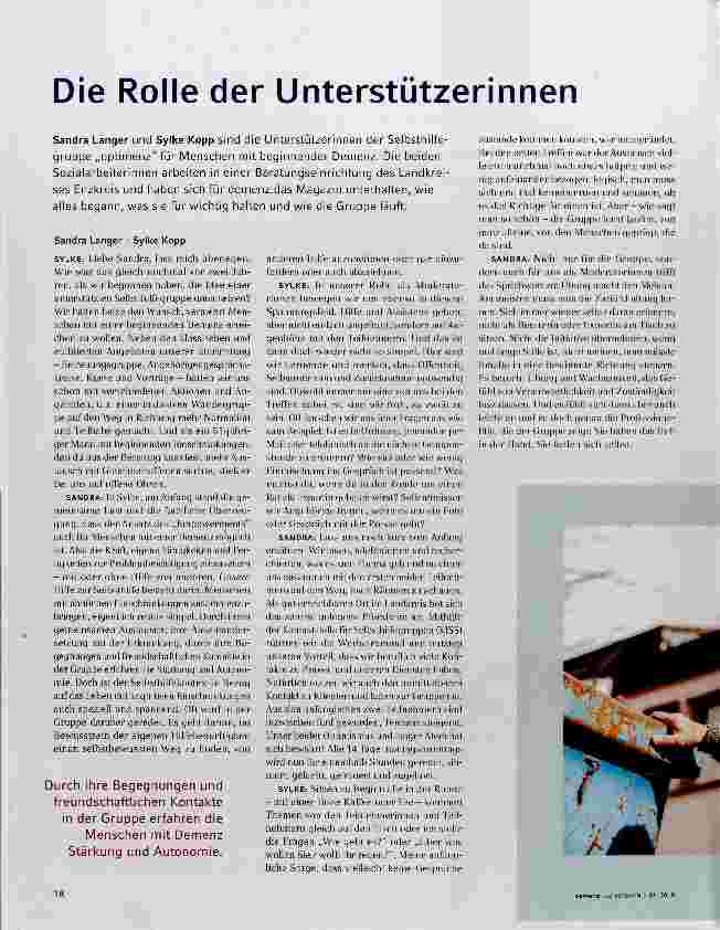 Vorschauseite 1: Die Rolle der Unterstützerinnen