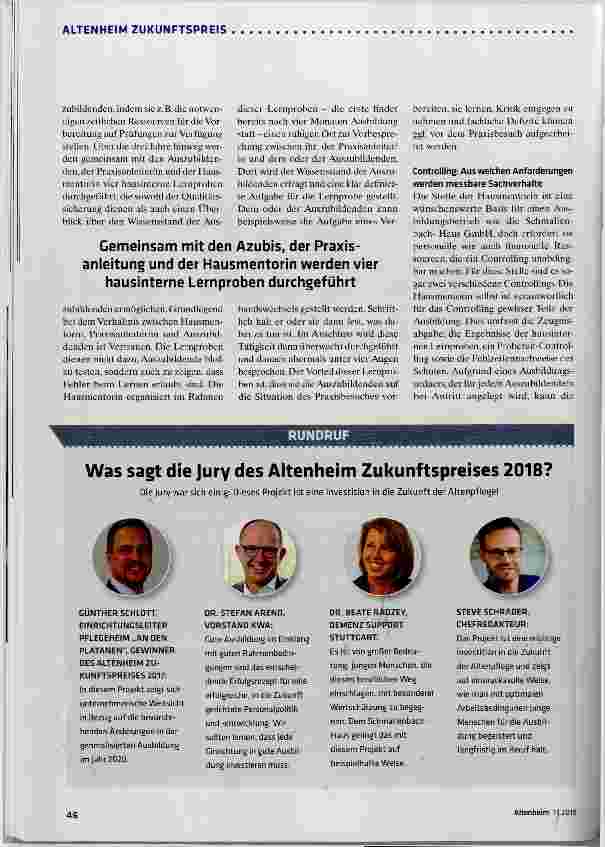 Vorschauseite 3: Eine Stabsstelle für Azubis