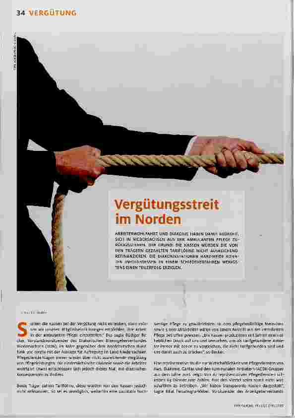 Vorschauseite 1: Vergütungsstreit im Norden