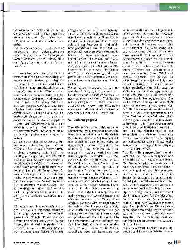 Vorschauseite 2: Die schwierige Entsorgung des Inkontinenzmülls