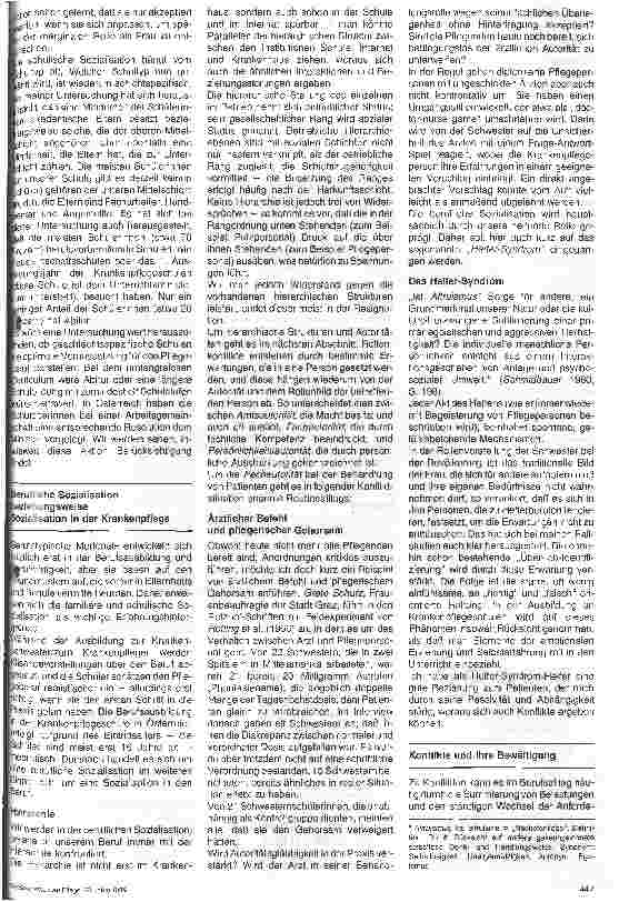 Vorschauseite 2: Sozialisation zur Krankenpflege