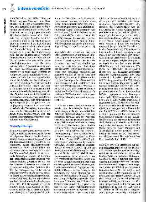 Vorschauseite 2: Therapiekonzepte bei Schlaganfall