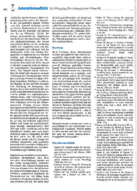 Vorschauseite 4: Therapiekonzepte bei Schlaganfall