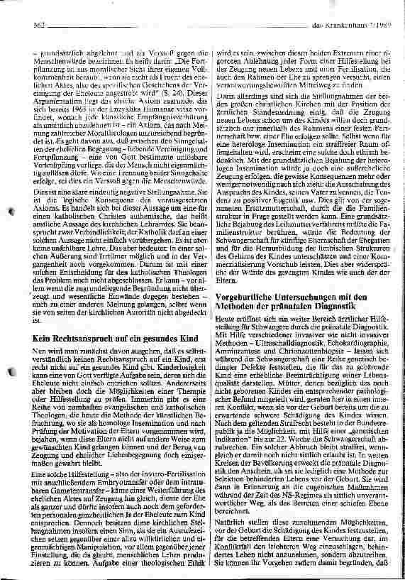 Vorschauseite 6: Grenzen der Medizin - Grenzen der Krankenhausversorgung - aus ethischer Sicht
