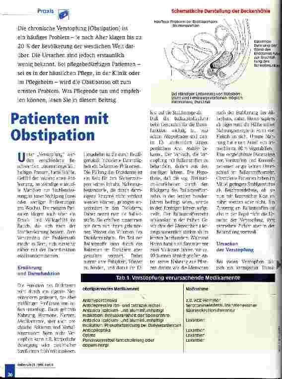 Vorschauseite 1: Patienten mit Obstipation