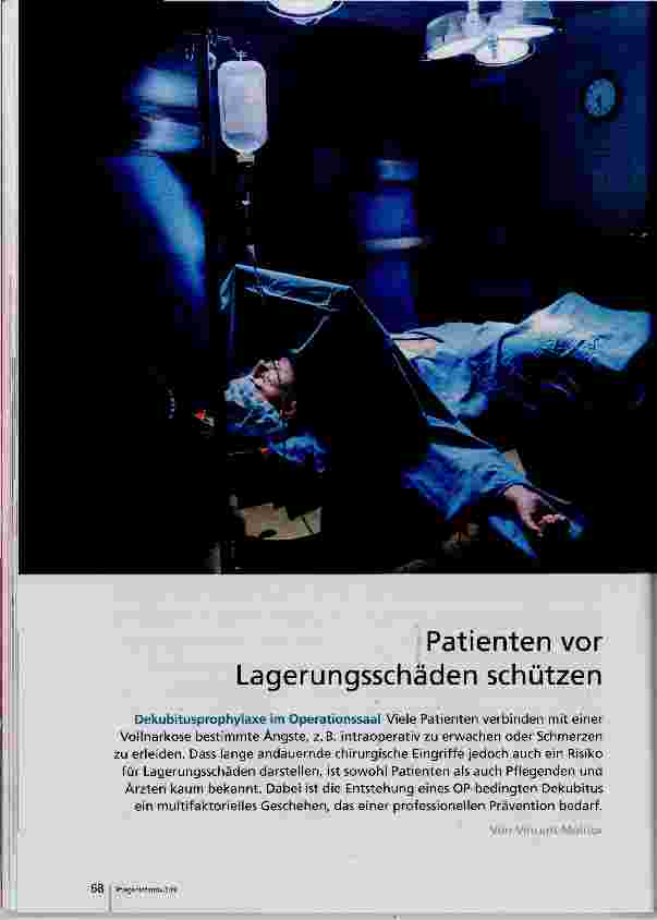 Vorschauseite 1: Patienten vor Lagerungsschäden schützen