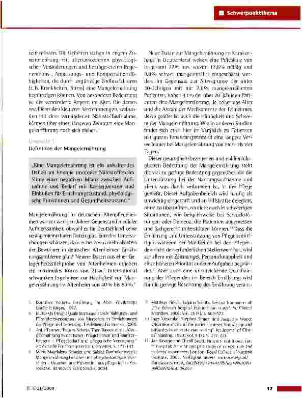 Vorschauseite 2: Ernährungsmanagement zur Sicherstellung und Förderung der oralen Ernährung in der Pflege: Der neue DNQP-Expertenstandard