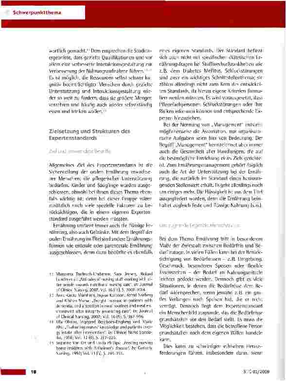 Vorschauseite 3: Ernährungsmanagement zur Sicherstellung und Förderung der oralen Ernährung in der Pflege: Der neue DNQP-Expertenstandard