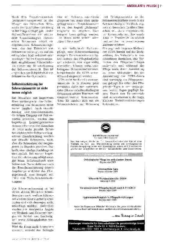 Vorschauseite 2: Schmerzerkennung bei DemenzkrankenHerausfinden, wo der Schuh drückt