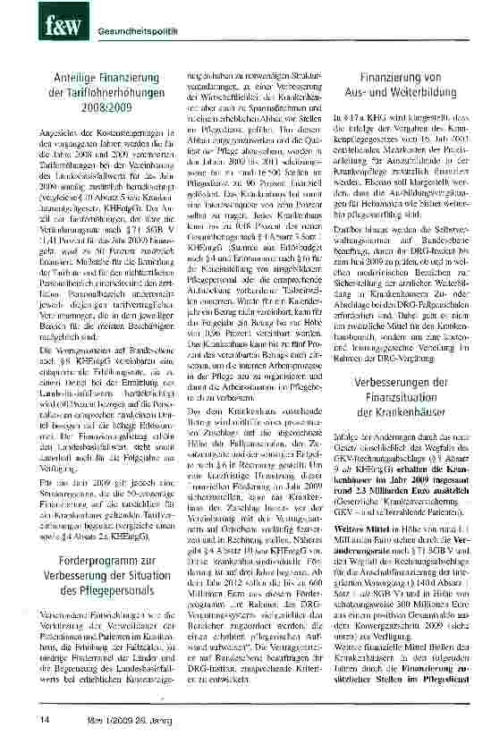 Vorschauseite 3: Bundestag beschließt Krankenhausfinanzierungs reformgesetz - KHRG