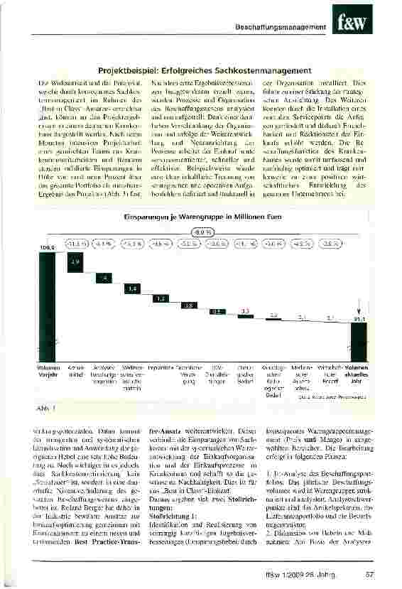 Vorschauseite 3: „Best in Class-EinkaufErschließung von nachhaltigen Potenzialen im Sachkostenmanagement von Krankenhäusern