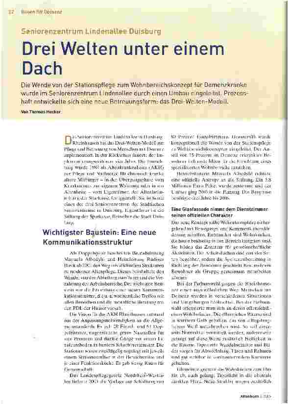 Vorschauseite 1: Drei Welten unter einem Dach