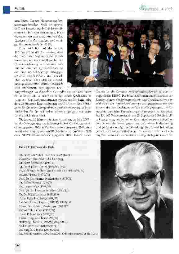 Vorschauseite 6: Frühlingsempfang 2009: 60-jähriges Bestehen der DKG